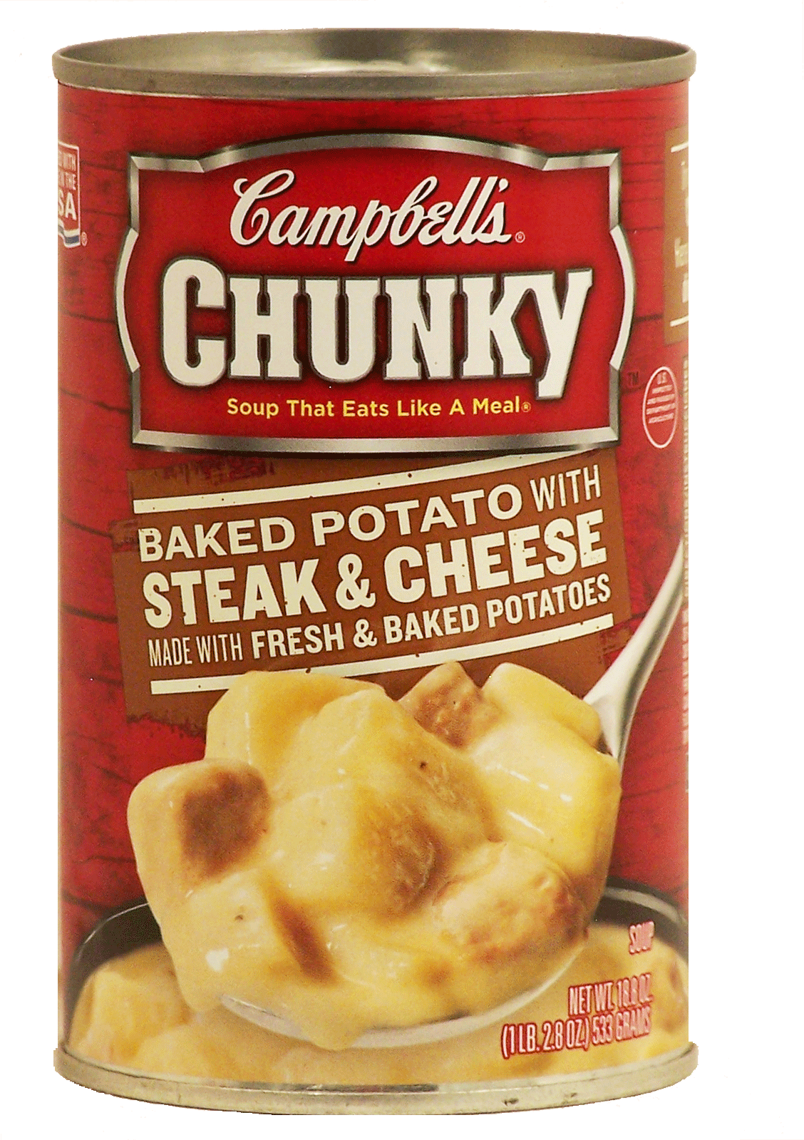 Campbell's&nbsp;Chunky&nbsp;baked potato with steak and cheese soup that eats like a meal Full-Size Picture
